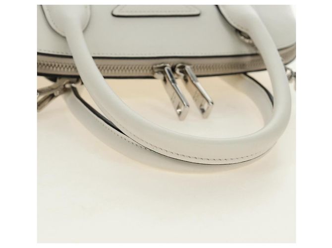 Borsa PRADA in pelle 2way Bianco Argento Auth 190398SAM - vista 6