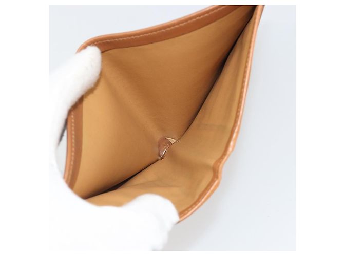 Céline Portafoglio Compatto CELINE Macadam Canvas PVC Pelle Marrone Auth 189986A - Ansicht 11