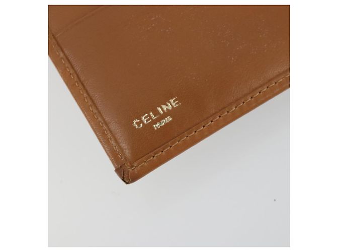 Céline Portafoglio Compatto CELINE Macadam Canvas PVC Pelle Marrone Auth 189986A - Ansicht 19
