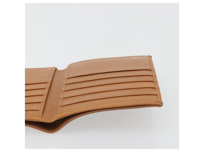 Céline Portafoglio Compatto CELINE Macadam Canvas PVC Pelle Marrone Auth 189986A - Ansicht 20
