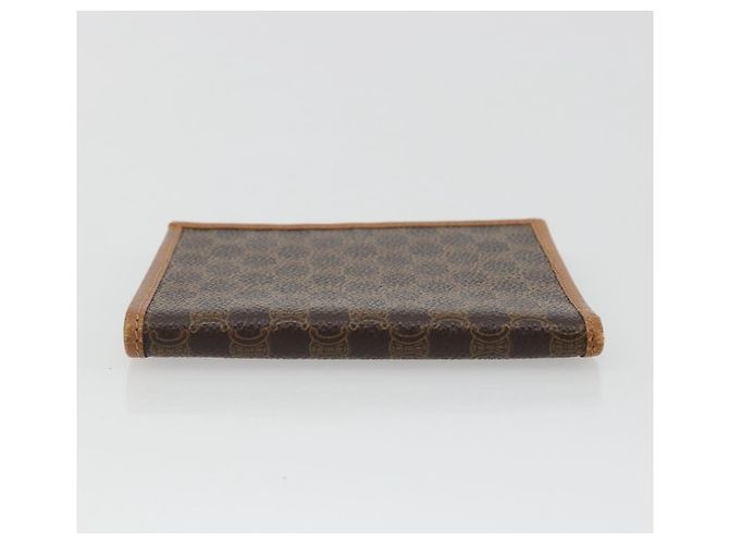 Céline Portafoglio Compatto CELINE Macadam Canvas PVC Pelle Marrone Auth 189986A - Ansicht 4