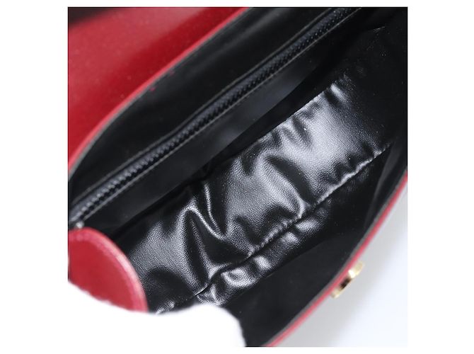 Céline Borsa a Spalla CELINE in Pelle Bordeaux Oro Autentica ar13983 D'oro Bordò - vista 11