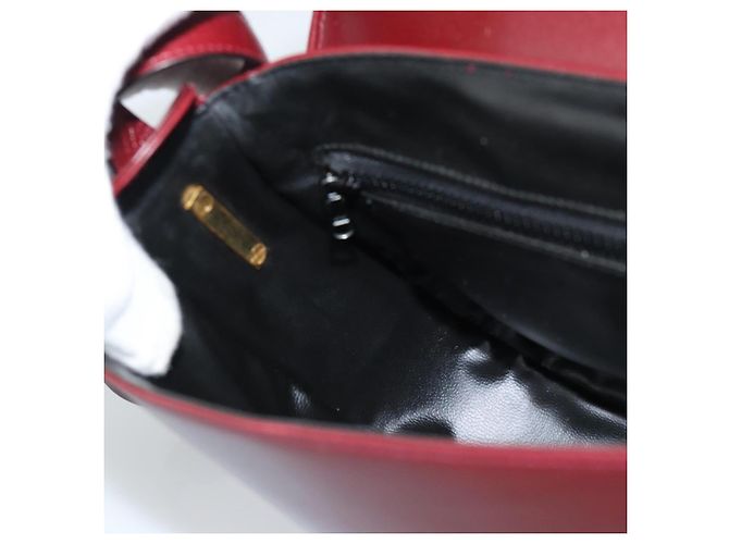 Céline Borsa a Spalla CELINE in Pelle Bordeaux Oro Autentica ar13983 D'oro Bordò - vista 20