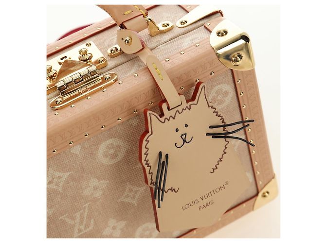 LOUIS VUITTON Bolsa Miaowgram Petite Vallees Bege M14592 LV Auth 190136SM Monograma - vista 23