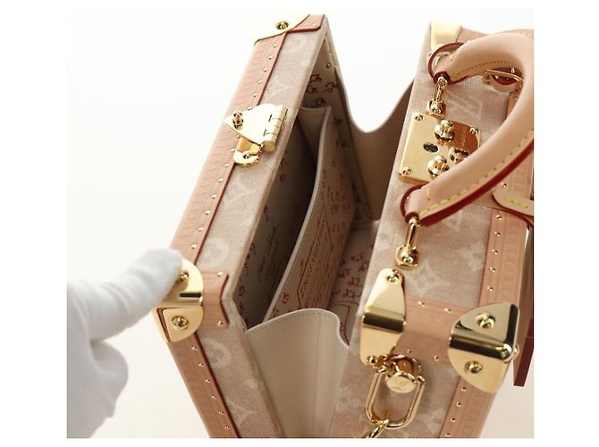 LOUIS VUITTON Bolsa Miaowgram Petite Vallees Bege M14592 LV Auth 190136SM Monograma - vista 29