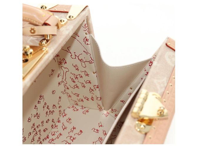 LOUIS VUITTON Bolsa Miaowgram Petite Vallees Bege M14592 LV Auth 190136SM Monograma - vista 32