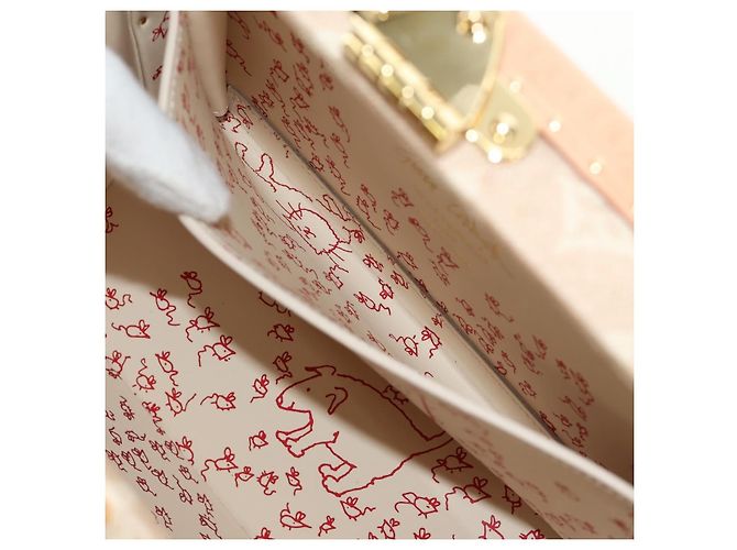 LOUIS VUITTON Bolsa Miaowgram Petite Vallees Bege M14592 LV Auth 190136SM Monograma - vista 34