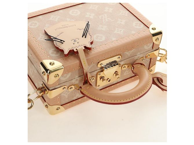 LOUIS VUITTON Bolsa Miaowgram Petite Vallees Bege M14592 LV Auth 190136SM Monograma - vista 6