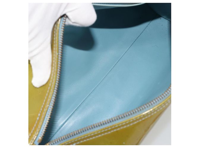 LOUIS VUITTON Monogram Vernis Bedford Hand Bag Baby Blue M91007 LV Auth 190801 Blu chiaro - vista 11