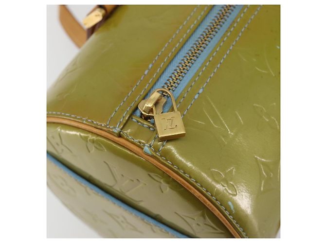 LOUIS VUITTON Monogram Vernis Bedford Hand Bag Baby Blue M91007 LV Auth 190801 Blu chiaro - vista 18
