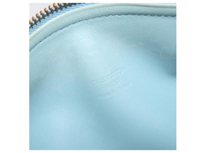 LOUIS VUITTON Monogram Vernis Bedford Hand Bag Baby Blue M91007 LV Auth 190801 Blu chiaro - vista 19