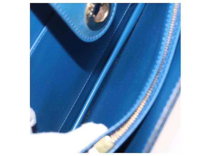 LOUIS VUITTON Epi Capuchin Shoulder Bag Blue M52345 LV Auth ep15066 - vista 10