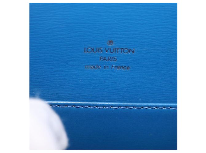 LOUIS VUITTON Epi Capuchin Shoulder Bag Blue M52345 LV Auth ep15066 - vista 18