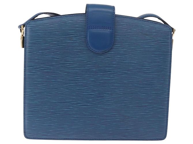 LOUIS VUITTON Epi Capuchin Shoulder Bag Blue M52345 LV Auth ep15066 - vista 2