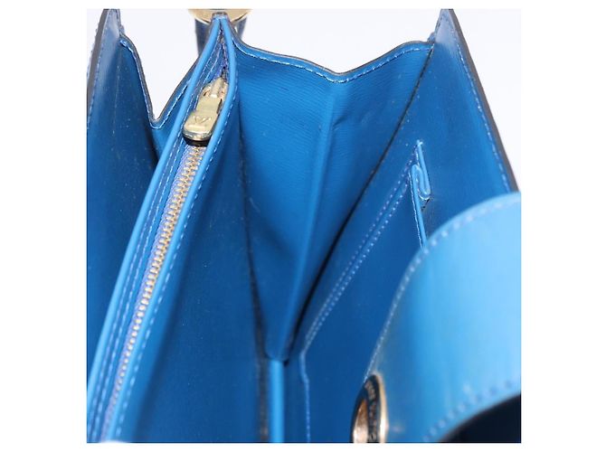 LOUIS VUITTON Epi Capuchin Shoulder Bag Blue M52345 LV Auth ep15066 - vista 20