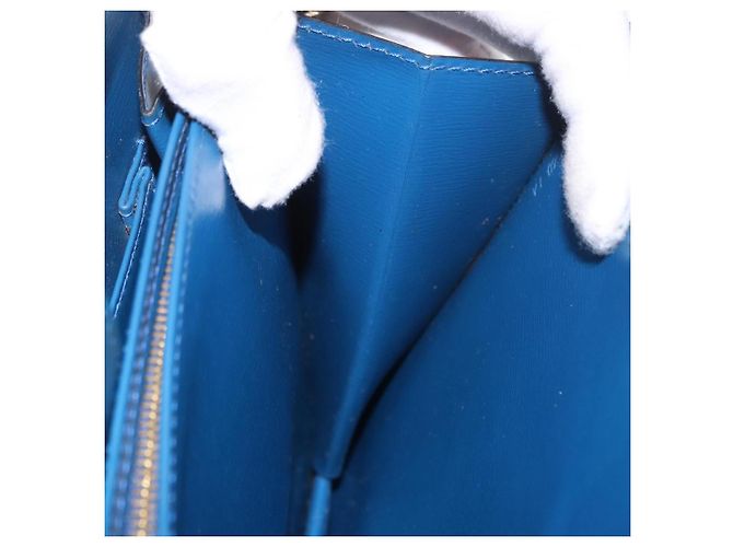 LOUIS VUITTON Epi Capuchin Shoulder Bag Blue M52345 LV Auth ep15066 - vista 23