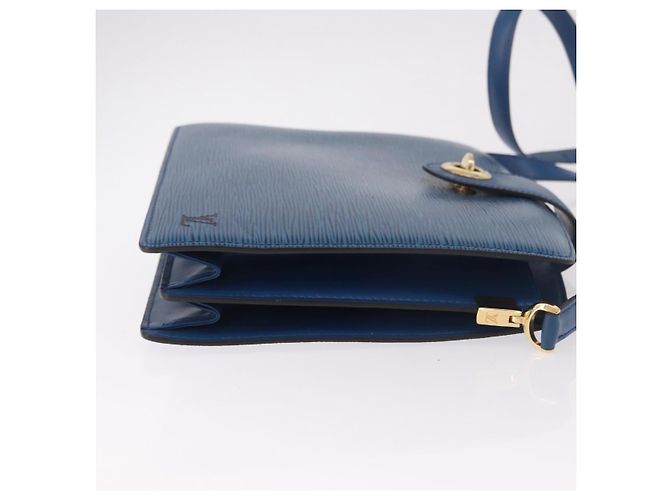 LOUIS VUITTON Epi Capuchin Shoulder Bag Blue M52345 LV Auth ep15066 - vista 3