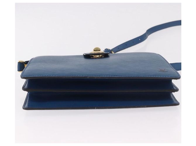 LOUIS VUITTON Epi Capuchin Shoulder Bag Blue M52345 LV Auth ep15066 - vista 5
