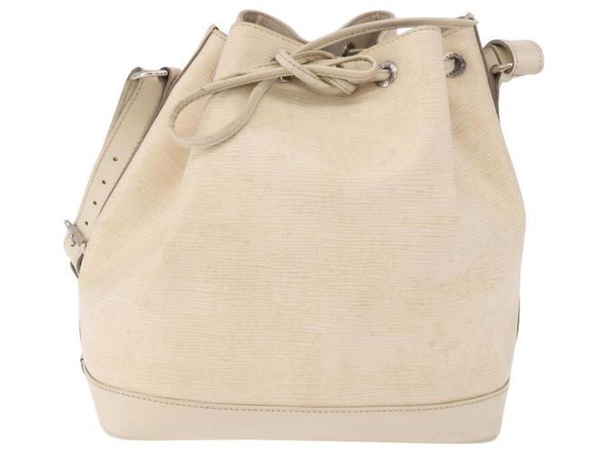 Borsa a Spalla LOUIS VUITTON Epi Petit Noe Bianco Yvoire M4084J LV Auth 191694 - vista 13