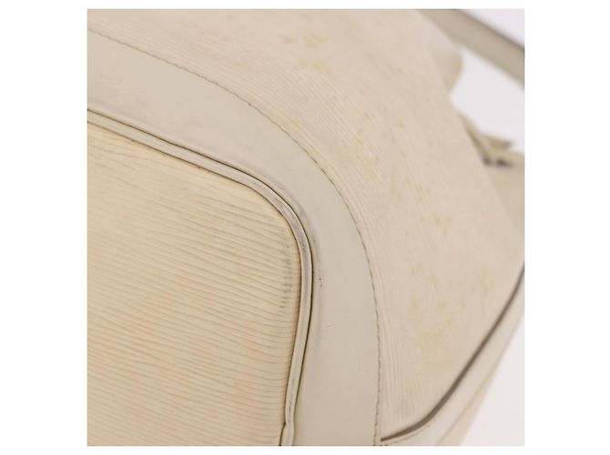 Borsa a Spalla LOUIS VUITTON Epi Petit Noe Bianco Yvoire M4084J LV Auth 191694 - vista 14