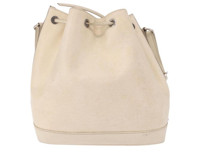 Borsa a Spalla LOUIS VUITTON Epi Petit Noe Bianco Yvoire M4084J LV Auth 191694 - vista 2