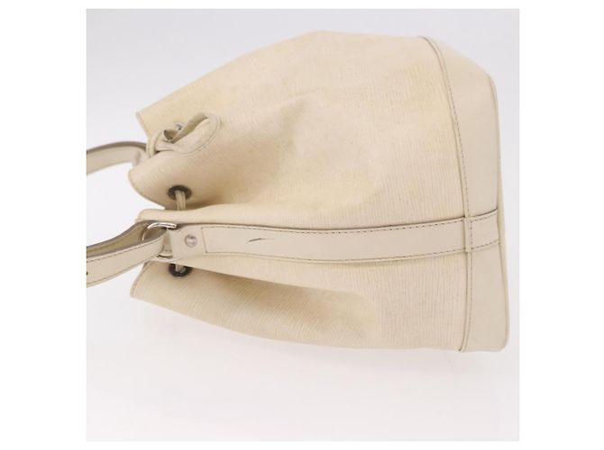 Borsa a Spalla LOUIS VUITTON Epi Petit Noe Bianco Yvoire M4084J LV Auth 191694 - vista 4