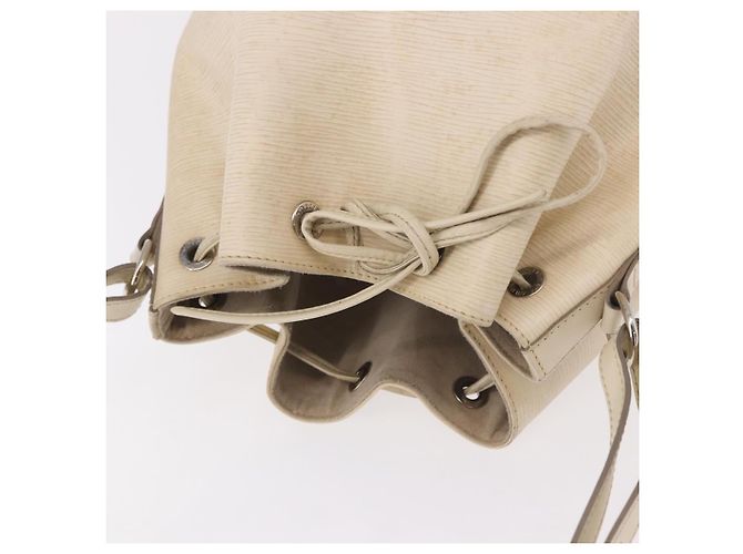 Borsa a Spalla LOUIS VUITTON Epi Petit Noe Bianco Yvoire M4084J LV Auth 191694 - vista 7