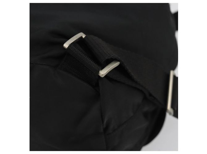 Zaino PRADA Nylon Nero Argento Auth 188430 - vista 18