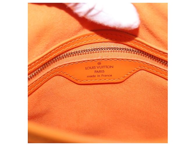 Borsa a Spalla LOUIS VUITTON Epi Bucket PM Arancione Mandarin M5899H LV Auth 191260V Grigio - vista 19