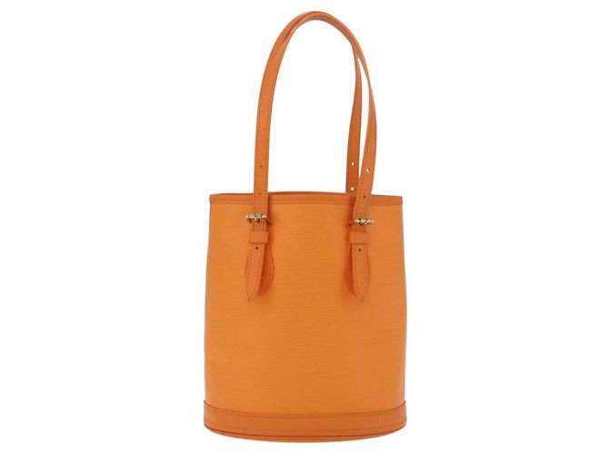 Borsa a Spalla LOUIS VUITTON Epi Bucket PM Arancione Mandarin M5899H LV Auth 191260V Grigio - vista 2