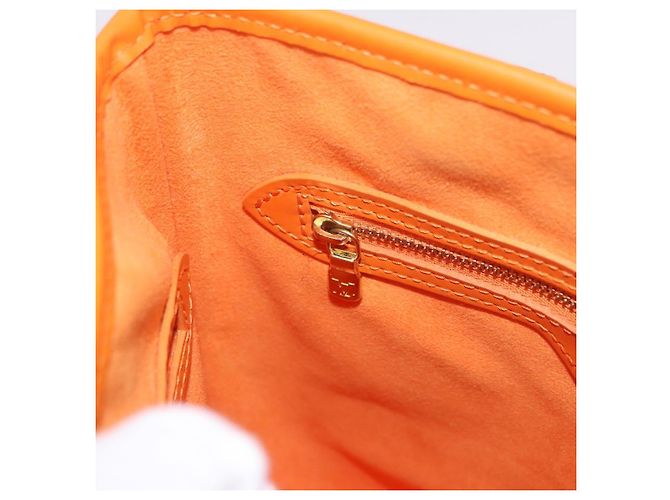 Borsa a Spalla LOUIS VUITTON Epi Bucket PM Arancione Mandarin M5899H LV Auth 191260V Grigio - vista 22