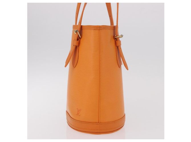 Borsa a Spalla LOUIS VUITTON Epi Bucket PM Arancione Mandarin M5899H LV Auth 191260V Grigio - vista 4