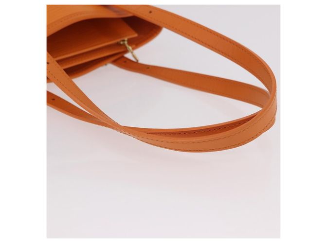 Borsa a Spalla LOUIS VUITTON Epi Bucket PM Arancione Mandarin M5899H LV Auth 191260V Grigio - vista 8