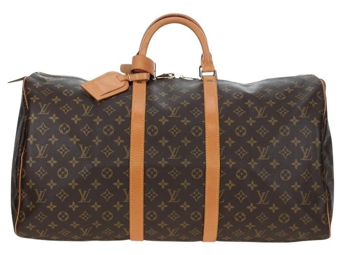 LOUIS VUITTON Monogram Keepall 55 Boston Bag M41424 LV Auth 188460SAV Monogramma - vista 13