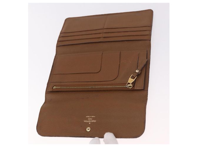 LOUIS VUITTON Empreinte Portefeuille Virtuose Wallet Brown LV Auth bs36043 Marrone - vista 10