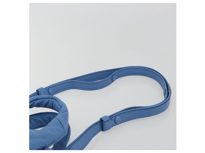 Borsa PRADA in pelle 2way Blu Argento Auth 191476SM - vista 14