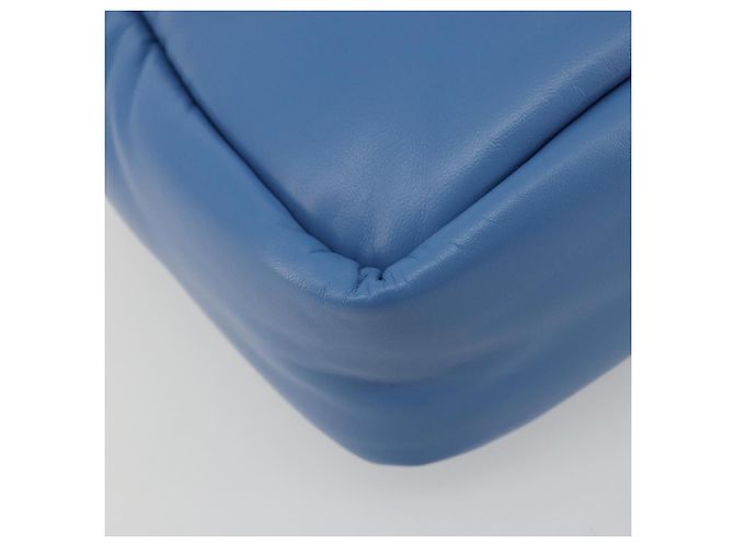 Borsa PRADA in pelle 2way Blu Argento Auth 191476SM - vista 16