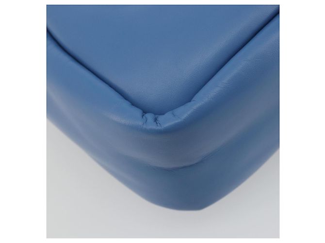 Borsa PRADA in pelle 2way Blu Argento Auth 191476SM - vista 18