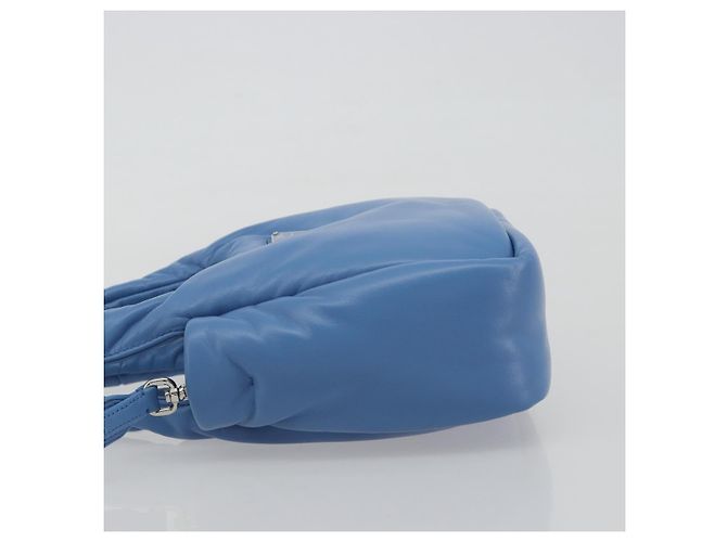 Borsa PRADA in pelle 2way Blu Argento Auth 191476SM - vista 4