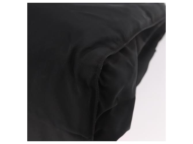 Borsa PRADA Nylon Nero Oro Auth 189423 D'oro - vista 16