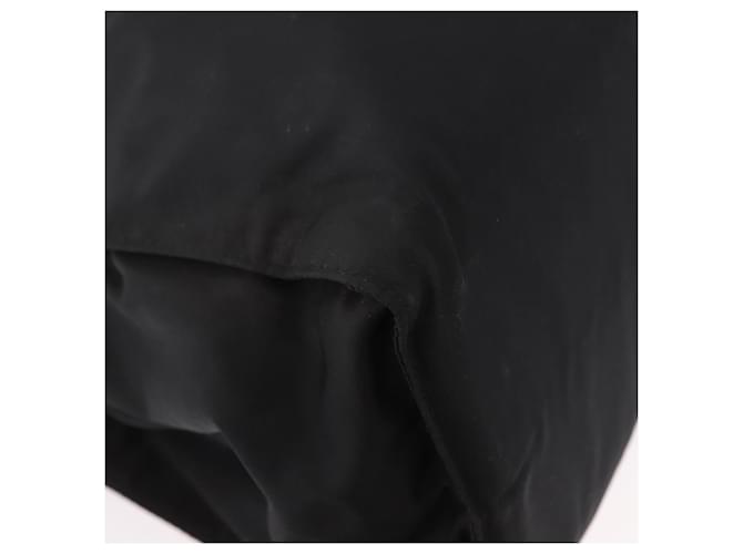 Borsa PRADA Nylon Nero Oro Auth 189423 D'oro - vista 9