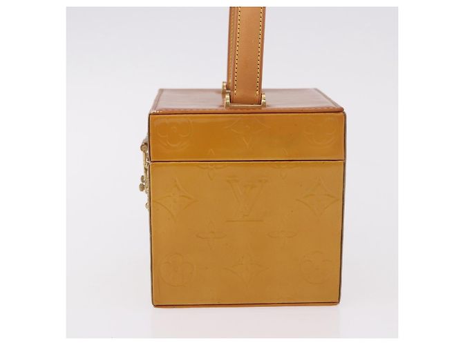 LOUIS VUITTON Vernis Bleecker Cosmetic Pouch Beige M91002 LV Auth BA13925 - vista 4