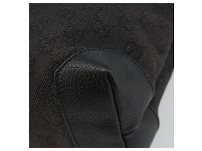 Borsa Tote GUCCI GG Canvas Denim Nero Argento 180450 Auth mr2658 - vista 15