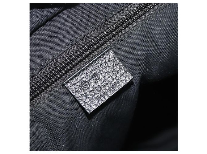Borsa Tote GUCCI GG Canvas Denim Nero Argento 180450 Auth mr2658 - vista 18