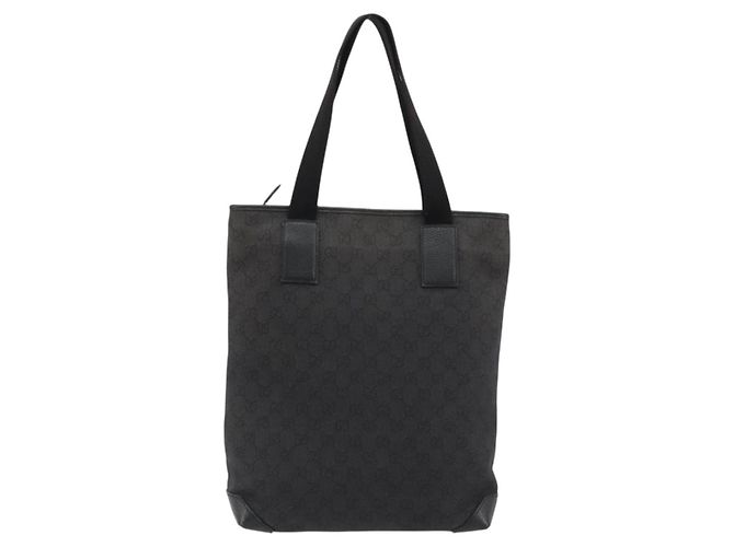 Borsa Tote GUCCI GG Canvas Denim Nero Argento 180450 Auth mr2658 - vista 2