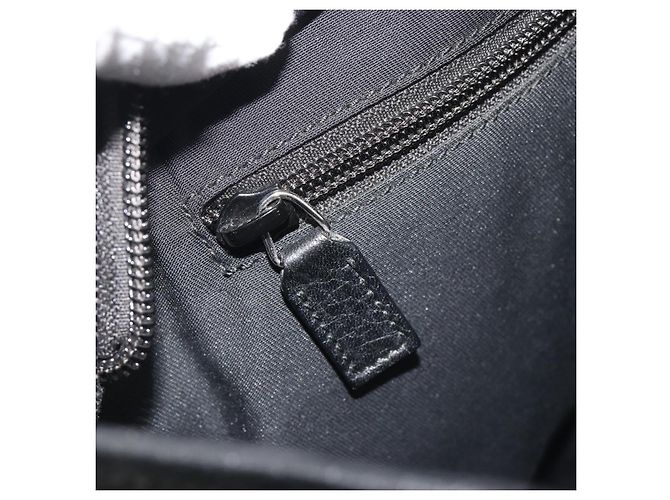 Borsa Tote GUCCI GG Canvas Denim Nero Argento 180450 Auth mr2658 - vista 21