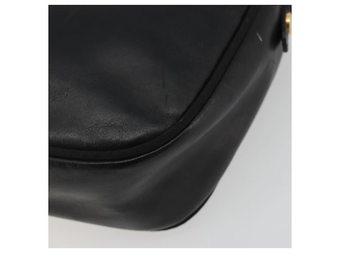 Borsa a Spalla Salvatore Ferragamo Vala Pelle Nera Oro Auth BA13992 Nero D'oro - vista 15
