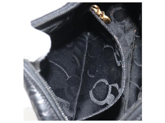 Borsa a Spalla Salvatore Ferragamo Vala Pelle Nera Oro Auth BA13992 Nero D'oro - vista 21