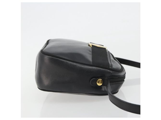 Borsa a Spalla Salvatore Ferragamo Vala Pelle Nera Oro Auth BA13992 Nero D'oro - vista 3