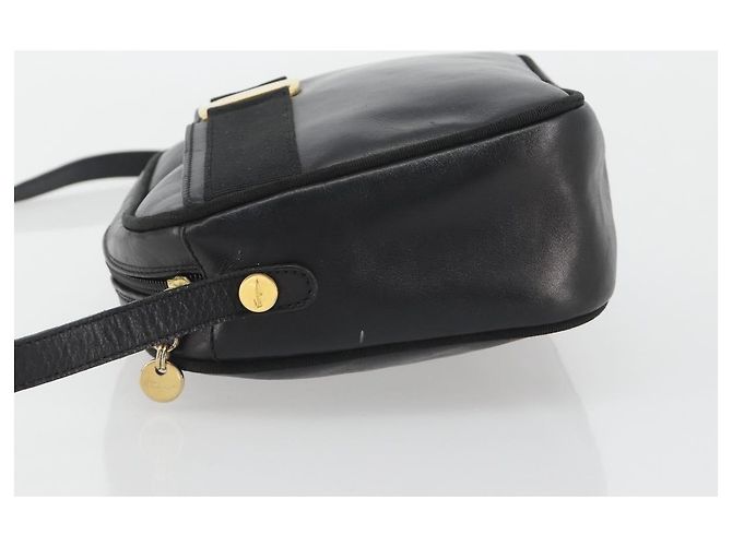 Borsa a Spalla Salvatore Ferragamo Vala Pelle Nera Oro Auth BA13992 Nero D'oro - vista 4